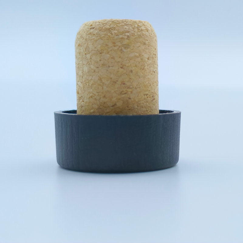 21,5 mm Stopper en bois en bois naturel personnalisé pour les bouteilles d'alcool et de vin avec image de marque