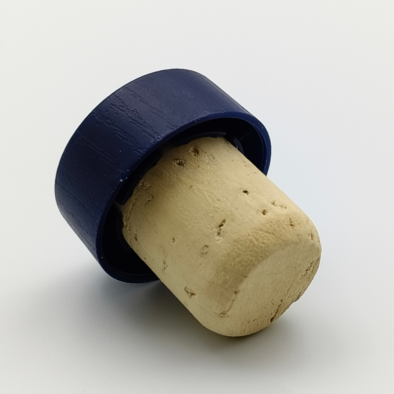 21,5 mm Stopper en bois en bois naturel personnalisé pour les bouteilles d'alcool et de vin avec image de marque
