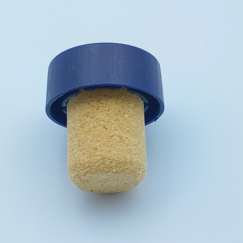 21,5 mm Stopper en bois en bois naturel personnalisé pour les bouteilles d'alcool et de vin avec image de marque